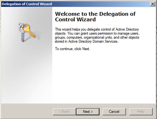 delegate of control Wizard